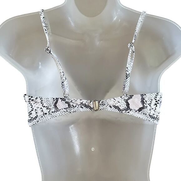 Snake skin print triangle bikini top - Picture 9 of 9